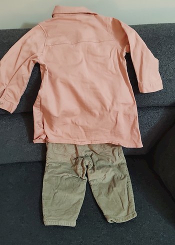 Pembe Pamuklu Bebek Takımı Uzun Kollu - Görsel 6