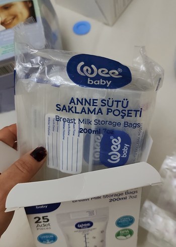WEE Baby Anne Sütü Saklama Poşeti 25'li 200ml - Görsel 4