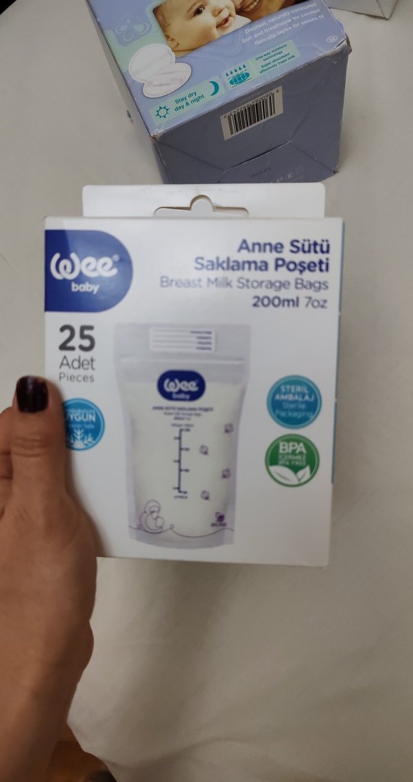 WEE Baby Anne Sütü Saklama Poşeti 25'li 200ml - Görsel 3