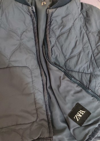 Gri Erkek Çocuk Fermuarlı Ceket - Görsel 2