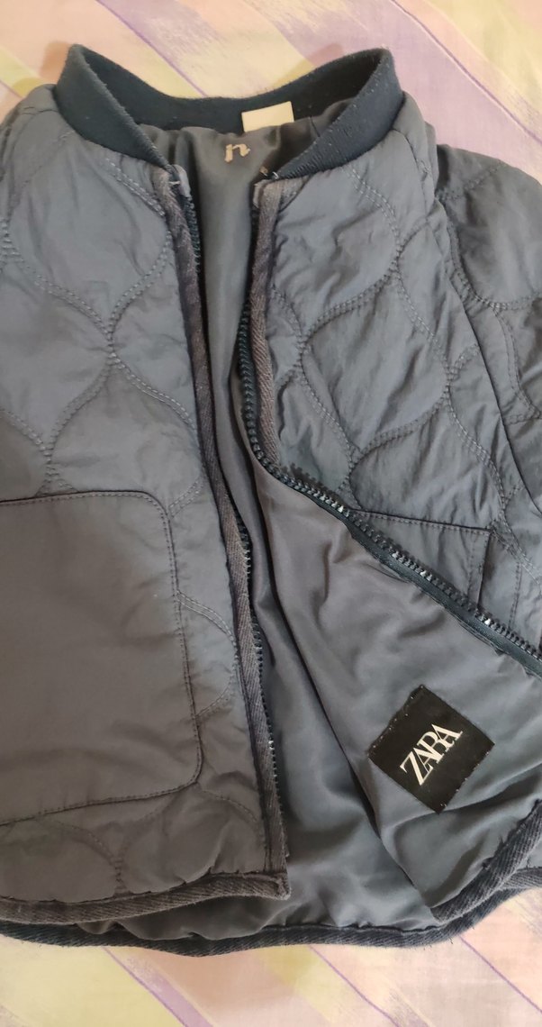 Gri Erkek Çocuk Fermuarlı Ceket - Görsel 2