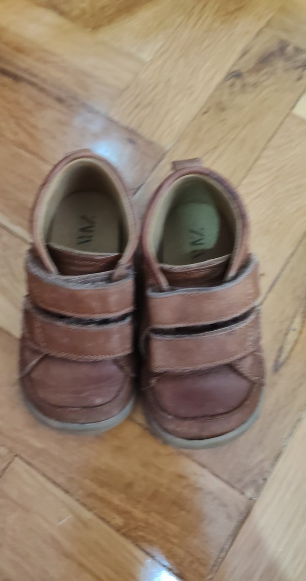 Kahverengi Deri Erkek Bebek İlk Adım Ayakkabısı - Görsel 4