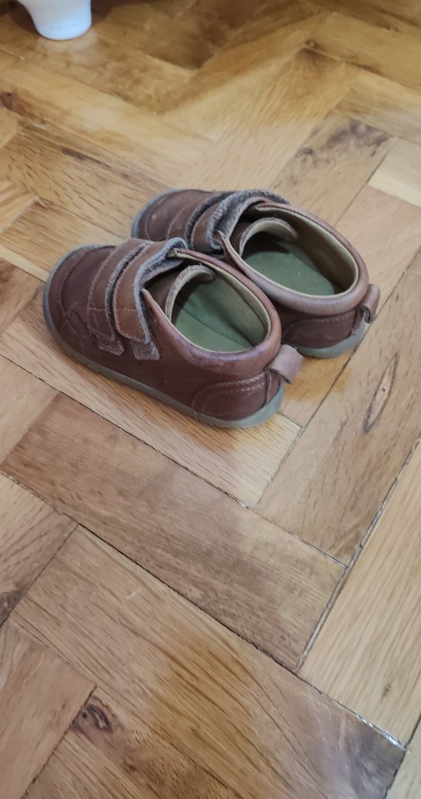 Kahverengi Deri Erkek Bebek İlk Adım Ayakkabısı - Görsel 5