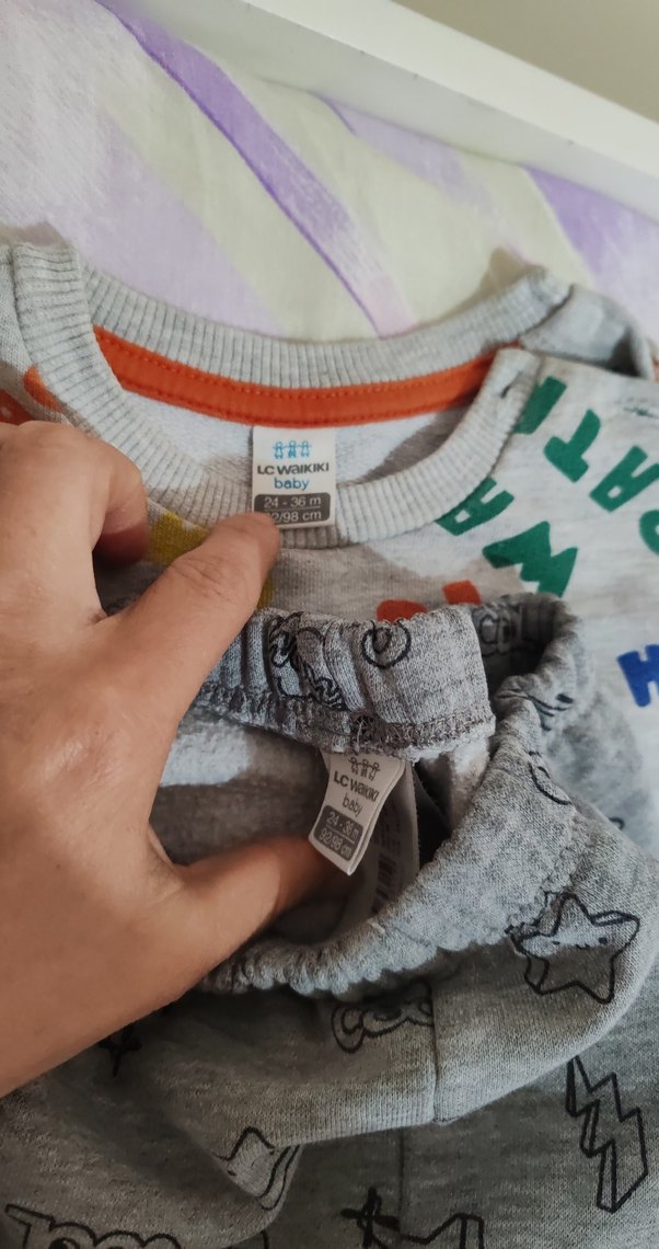 Gri Baskılı Erkek Çocuk Eşofman Takımı - Görsel 4