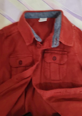 Gri Pantolon ve Kırmızı Uzun Kollu Bebek Takım - Görsel 4