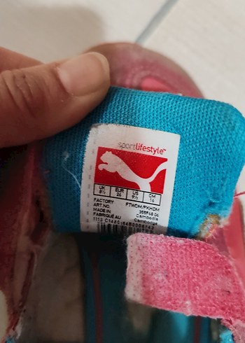 Pembe Kız Çocuk Spor Ayakkabı Velcro - Görsel 5