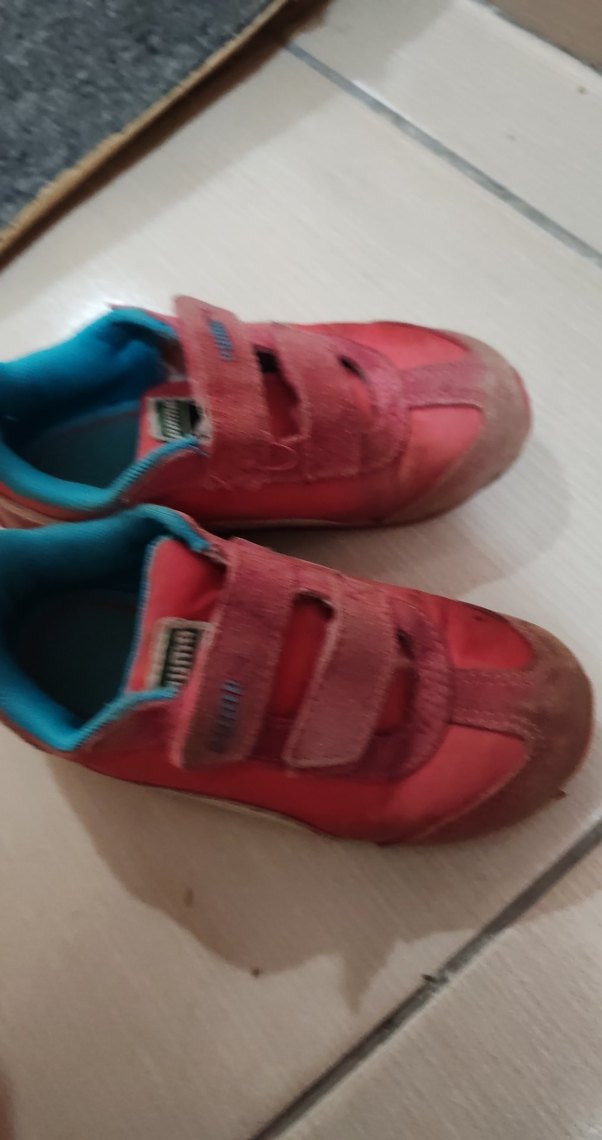 Pembe Kız Çocuk Spor Ayakkabı Velcro - Görsel 4