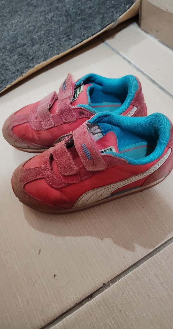 Pembe Kız Çocuk Spor Ayakkabı Velcro - Görsel 2