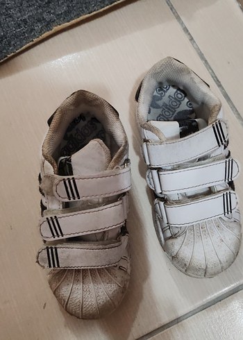 Erkek Çocuk Beyaz Cırt Cırtlı Spor Ayakkabı - Görsel 4