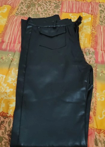 İspanyol paça deri Pantolon - Görsel 5