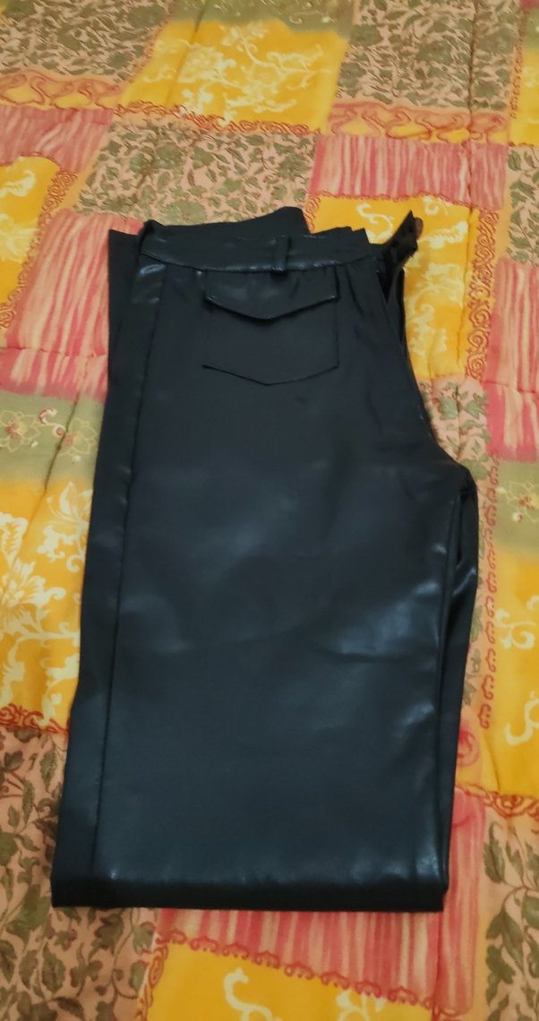 İspanyol paça deri Pantolon - Görsel 5