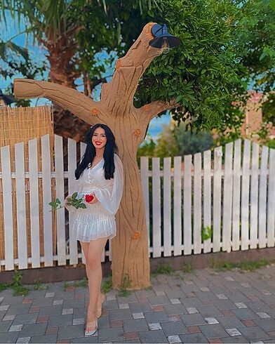 Zara Beyaz elbise