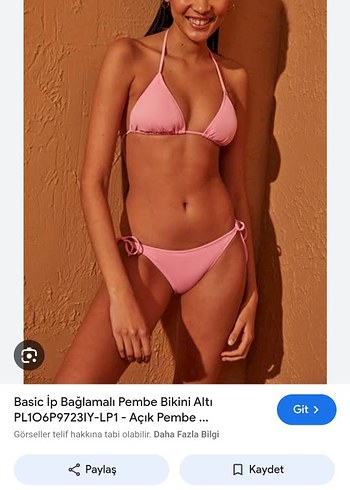 Defacto Siyah Gotik İpli Bikini Takımı