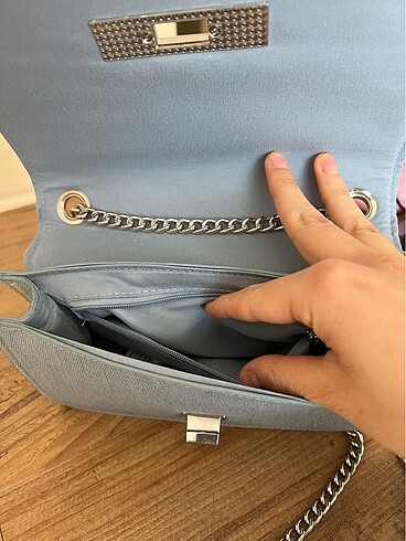  Beden mavi Renk Stradivarius Askılı Çanta