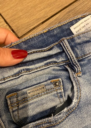 38 Beden Stradivarius Kadın Kot Pantolon Bol Kesim Midi Boy