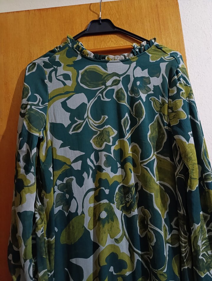 desenli renkli elbise - Görsel 2