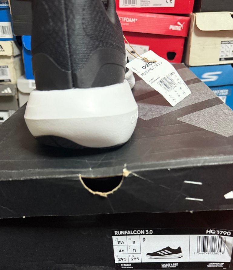 Adidas Runfalcon 3.0 Siyah 45.5 46 Erkek Koşu Ayakkabısı - Görsel 5