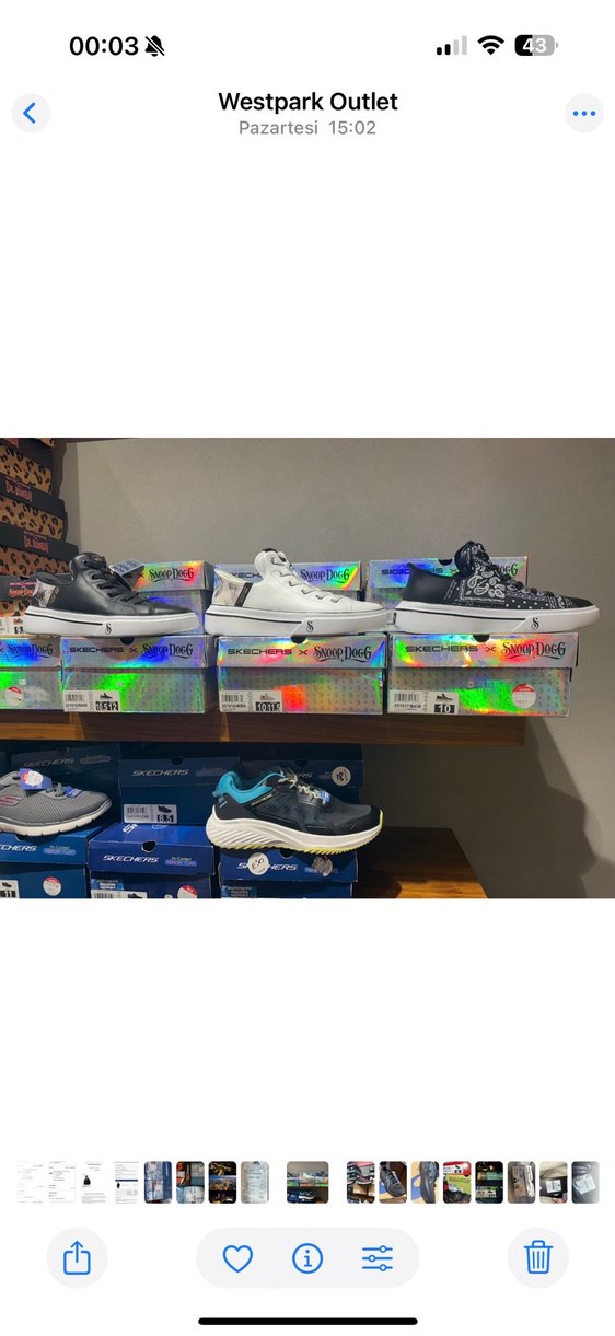 Skechers Mavi Erkek Koşu 43 ve Antrenman Ayakkabısı - Görsel 3