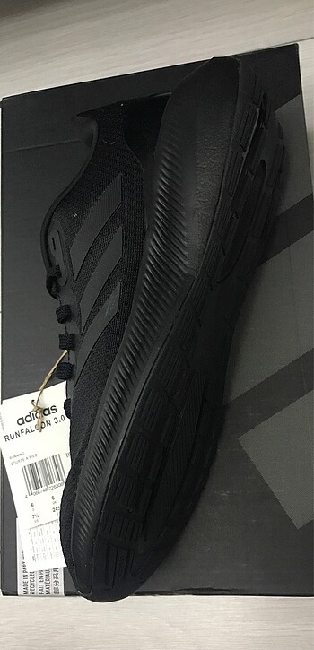 Adidas ADİDAS RUNFALCON 3.0 W ÜNİSEX SİYAH 37.5 38.5 39.5