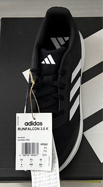 Adidas ADİDAS RUNFALCON 3.0 K siyah 32 33 34 35 36 37.5