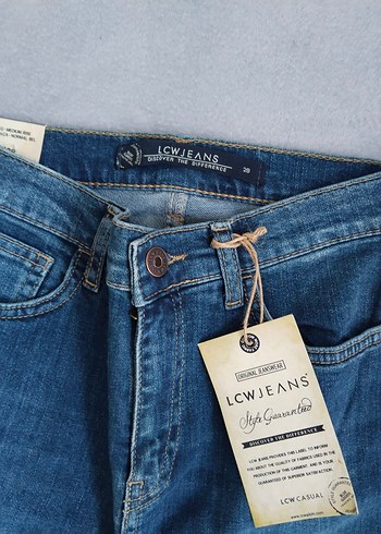 LC Waikiki Kadın Lacivert Normal Boy Denim Pantolon