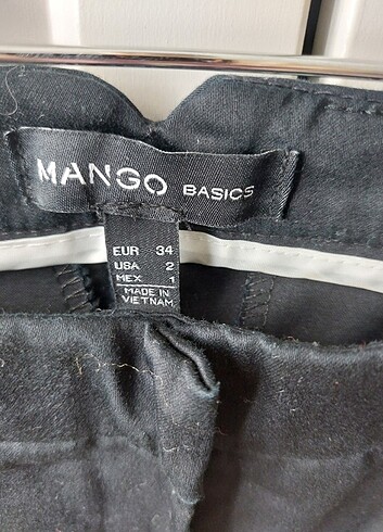 34 Beden Mango kumas pantolon 