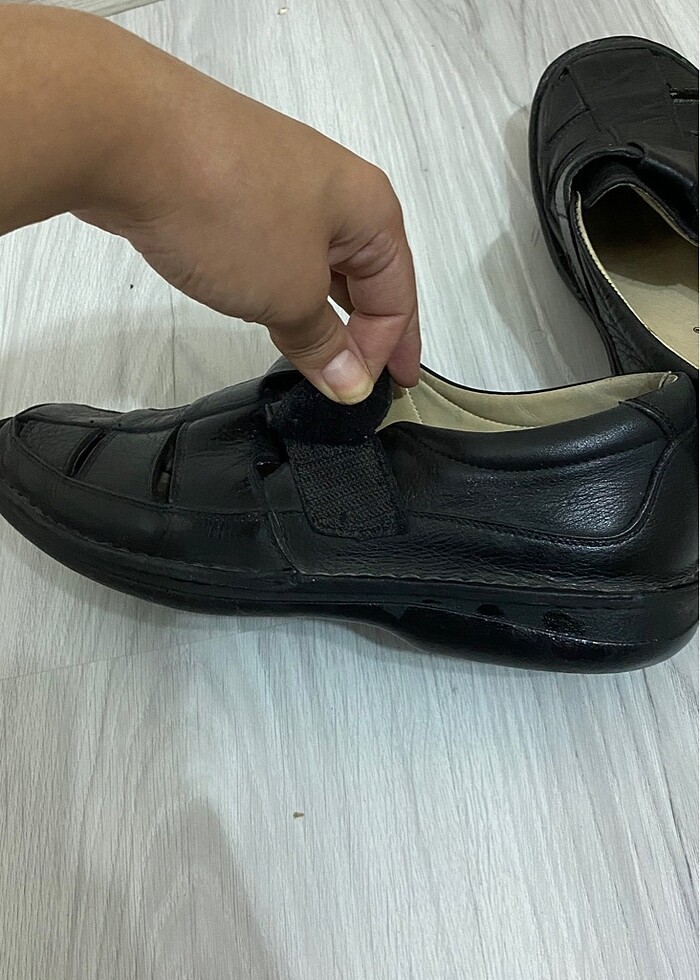 Hakiki Deri Sandalet - Görsel 2