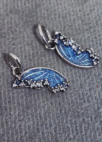 Pandora New ışıltılı kelebek kanatları charm - Görsel 5