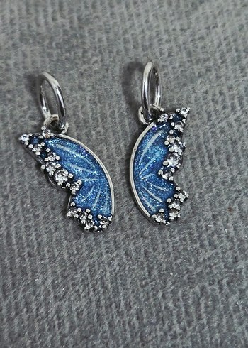 Pandora New ışıltılı kelebek kanatları charm - Görsel 4