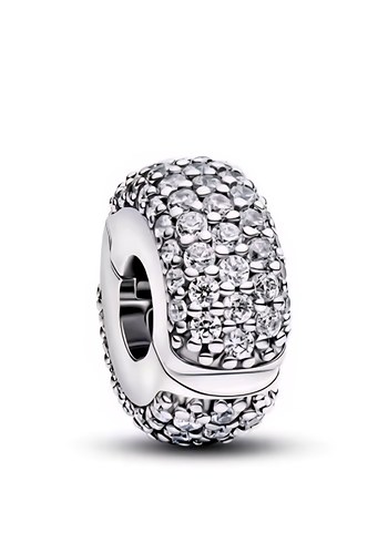 Pandora New ışıltılı pave mini klips charm