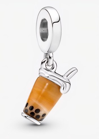 Pandora murano bubble tea charm