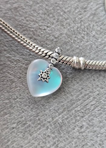 New kayan yıldız kalp charm - Görsel 2