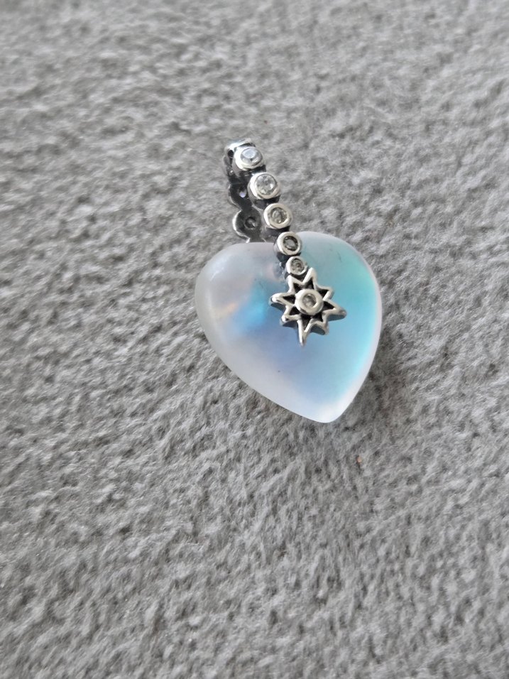 New kayan yıldız kalp charm - Görsel 5