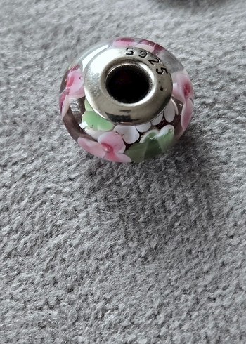 renkli çiçekli murano charm - Görsel 6