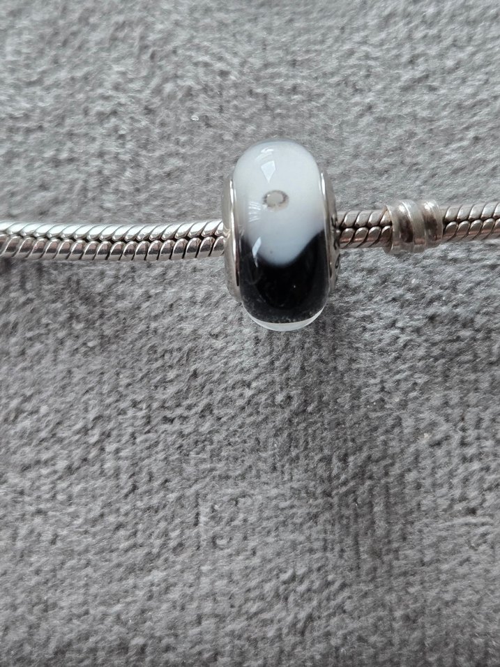 ying yang murano charm - Görsel 2