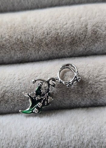 ışıltılı zambak gümüş charm - Görsel 5