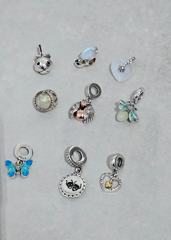 renkli gümüş charm çeşitleri - Görsel 3