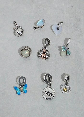 renkli gümüş charm çeşitleri - Görsel 2
