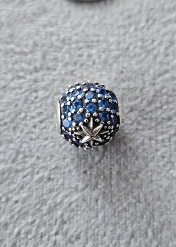 çift renk pave kuzey yıldızı charm - Görsel 4