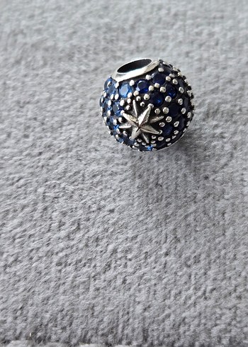 çift renk pave kuzey yıldızı charm - Görsel 5