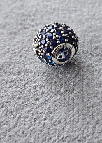 çift renk pave kuzey yıldızı charm - Görsel 6