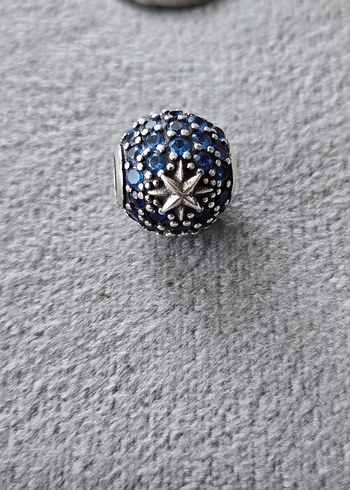 çift renk pave kuzey yıldızı charm - Görsel 3