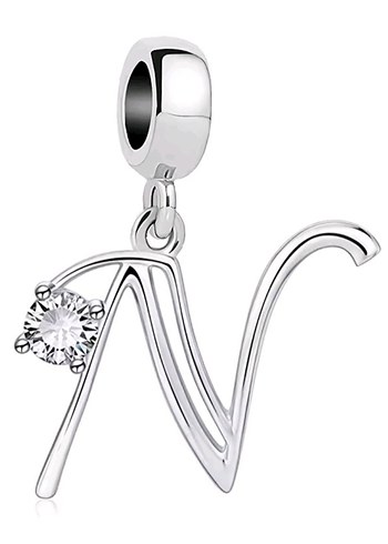 Pandora ışıltılı N harf charm