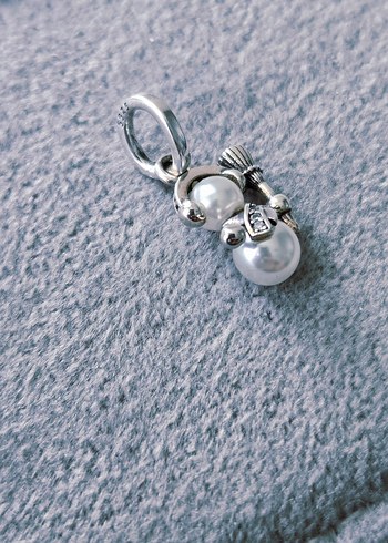 kardan adam gümüş charm - Görsel 4