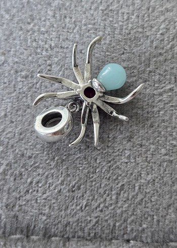 karanlıkta parlayan ışıltılı örümcek charm - Görsel 6