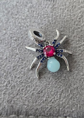 karanlıkta parlayan ışıltılı örümcek charm - Görsel 4