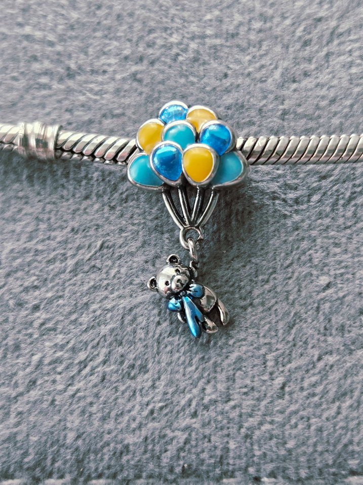 Renkli Balonlar ve Ayıcık charm - Görsel 2