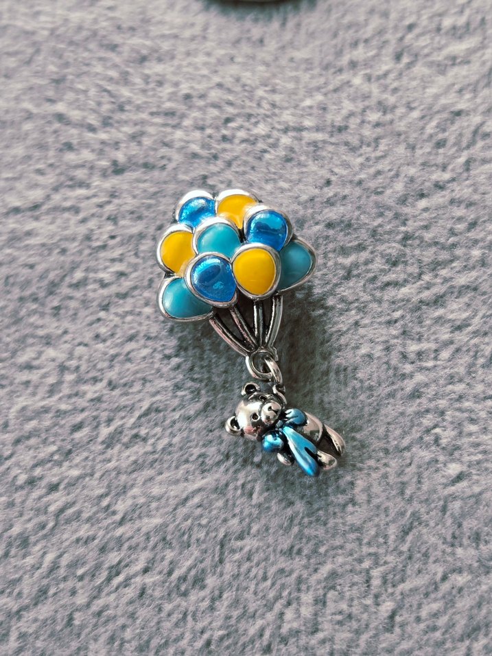 Renkli Balonlar ve Ayıcık charm - Görsel 3