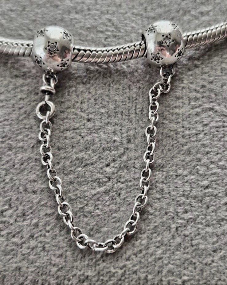 galaksi yıldızları güvenlik zinciri charm - Görsel 2