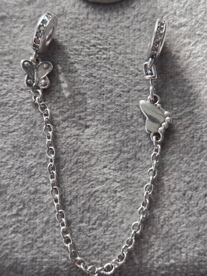 kelebekler güvenlik zinciri charm - Görsel 4